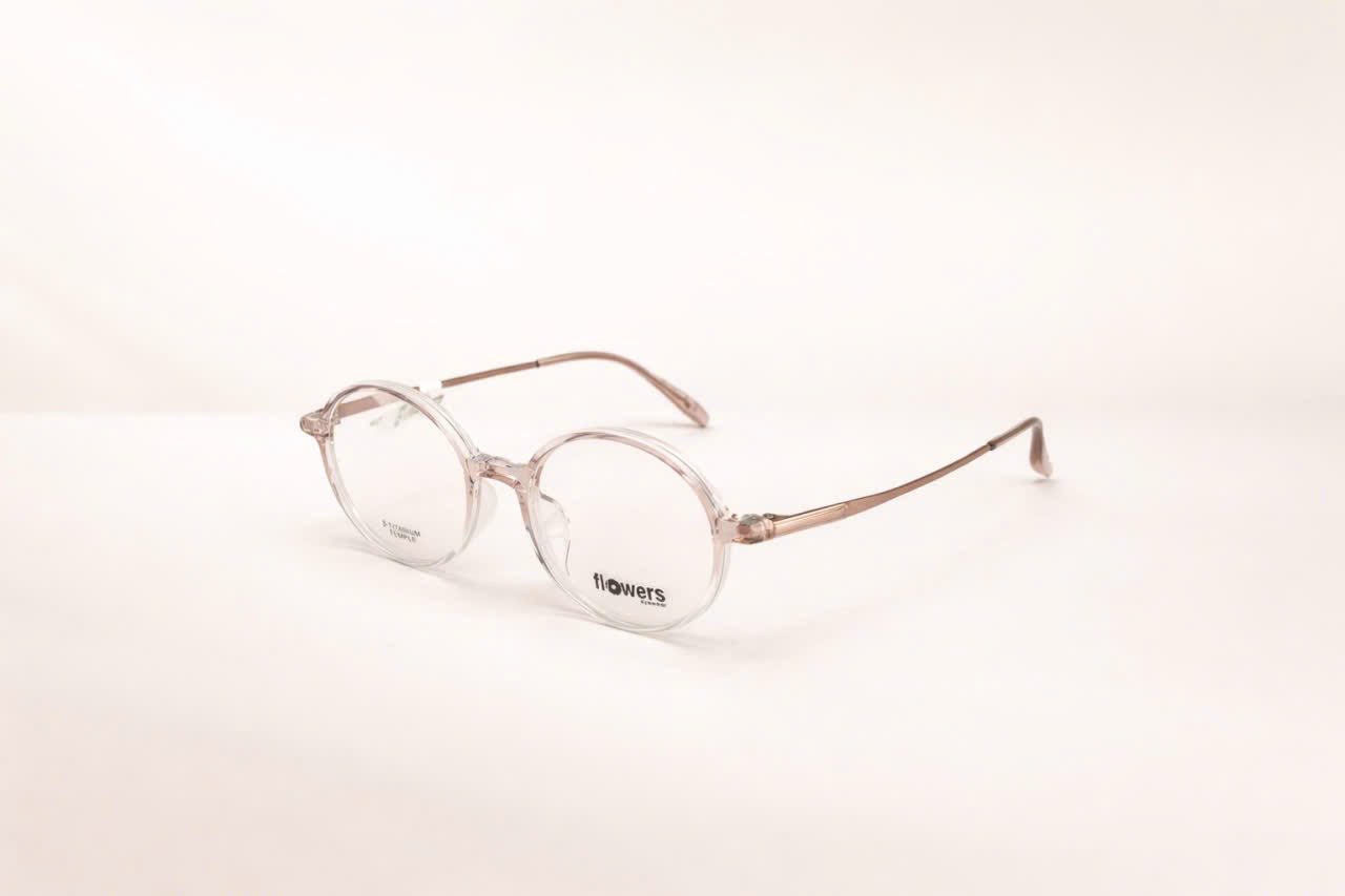 Gọng Kính Flowers Trong Suốt – Càng Beta-Titanium Siêu Nhẹ & Thời Thượng - ảnh 2