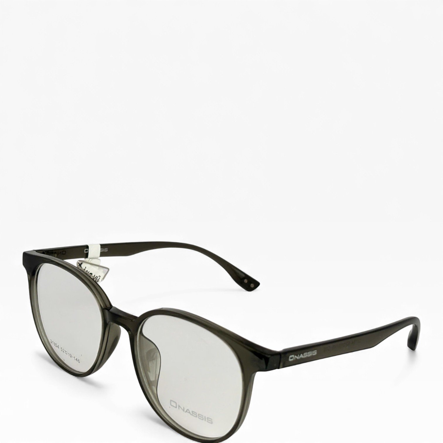 Gọng kính Onassis nhựa đen dáng tròn vuông nhẹ nhàng: - ảnh 2