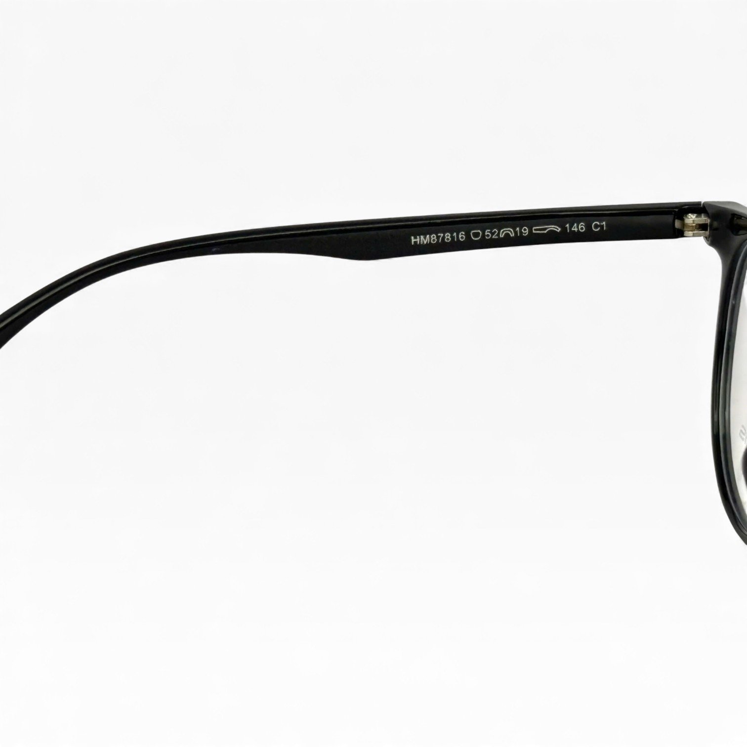 Gọng kính Onassis nhựa đen dáng tròn vuông nhẹ nhàng: - ảnh 4