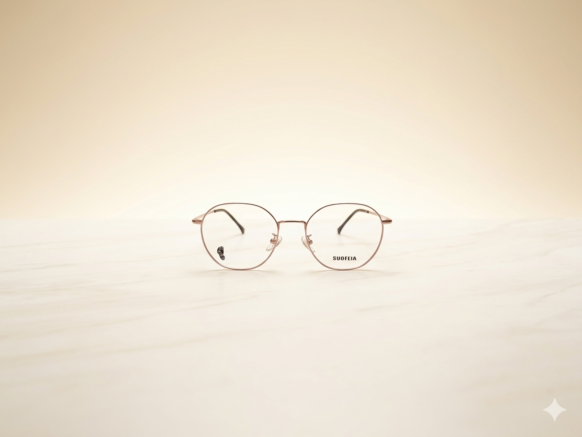 Kính Suofeia Rose Gold – Bản giao hưởng của sự nhẹ nhàng. Chính Hãng | Siêu Thị Mắt Kính - ảnh 2