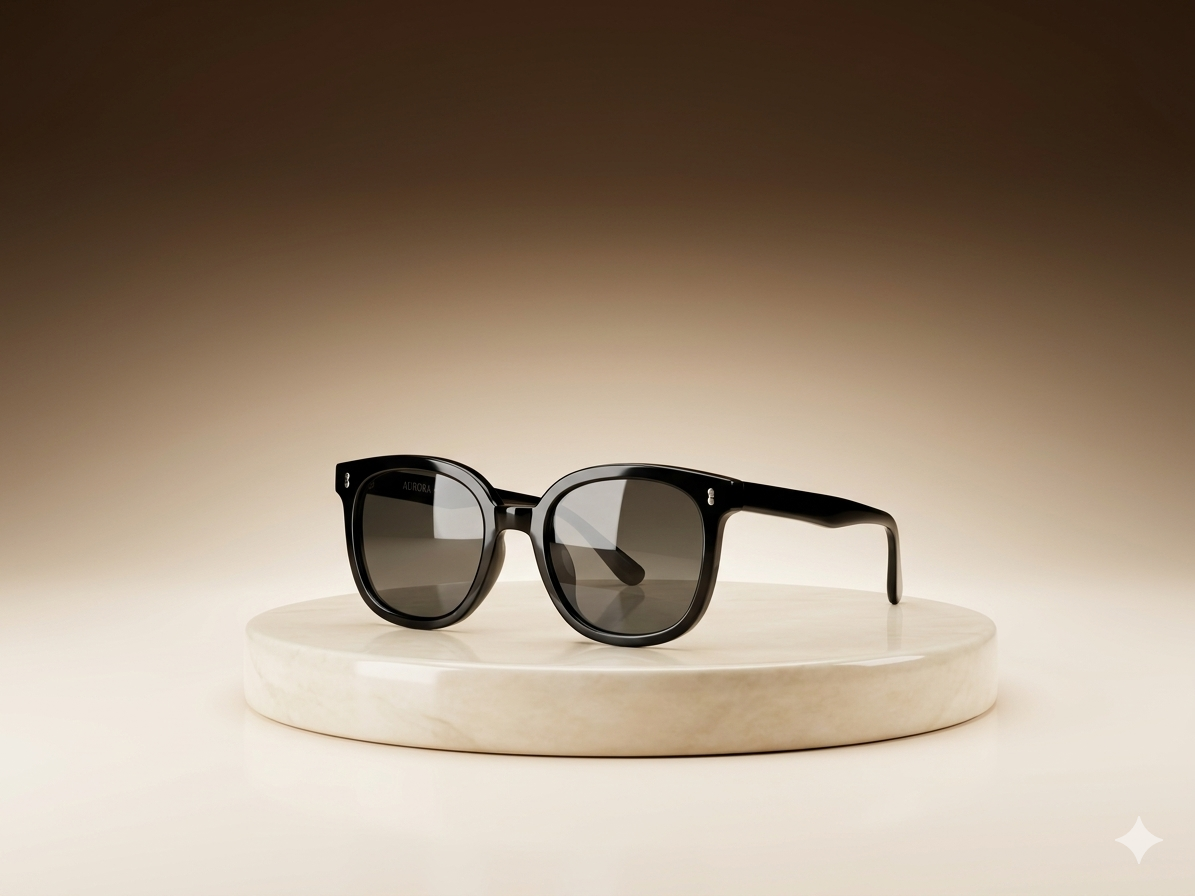 Smart & Chic: Sự kết hợp hoàn hảo giữa gọng kính đen bóng và dáng mắt hiện đại