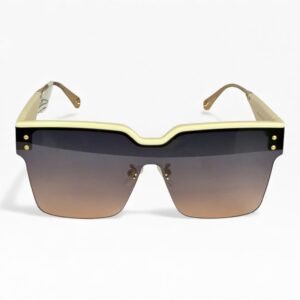 Kính Mát Shield Bản Lớn Gọng Kem – Tròng Chuyển Màu Chống UV400