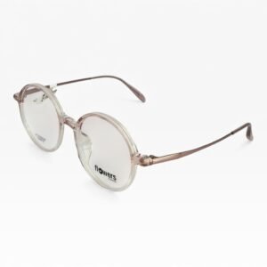 Alternative view of Gọng kính Flowers dáng tròn cổ điển, gọng nhựa trong, càng Titanium: