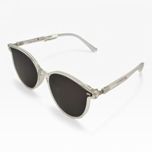 Kính Mát Gọng Trong Suốt Thời Trang – Tròng Đen Chống UV400 Cao Cấp