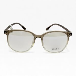 kính Di&J gọng nhựa trong màu nâu khói